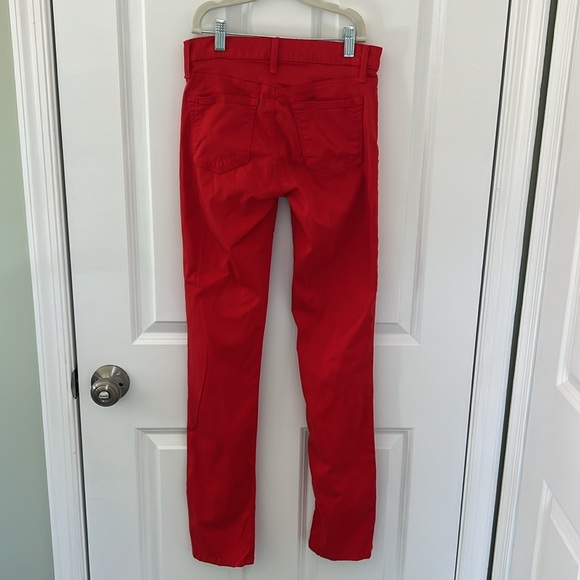 Red J Brand for Theory stretchy jeans. - Picture 3 of 6